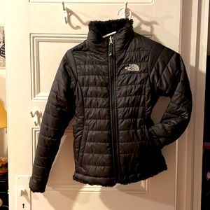 The North Face Reversible Fleece Winter Jacket Girls Small 7/8